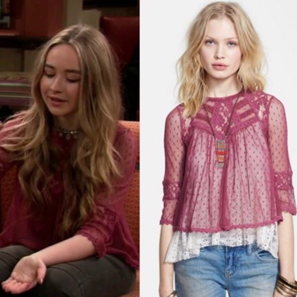 Free people 'modern romance' layered lace top