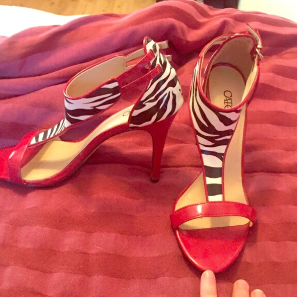 Red and Zebra heels