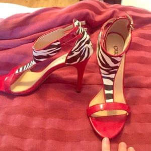 Red and Zebra heels