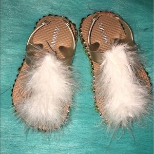 Fur Sandals