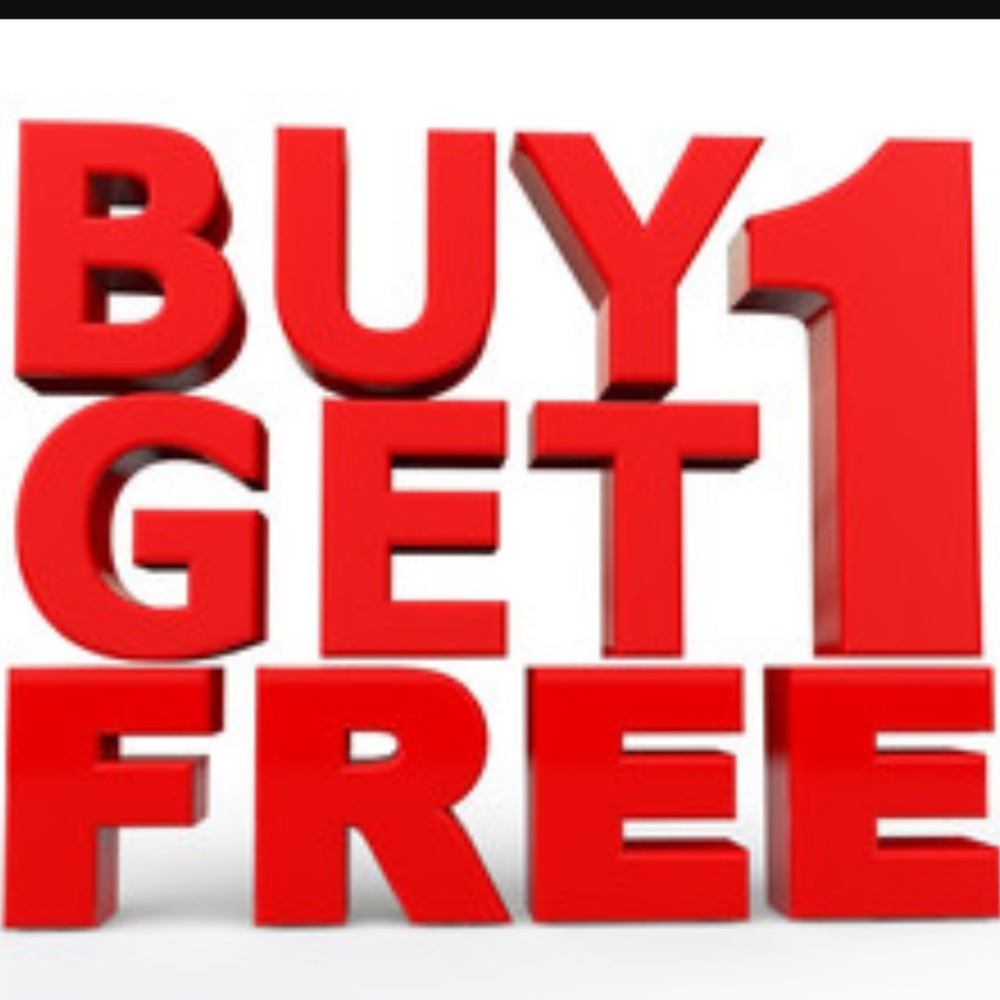 BUY 1 GET 1 FREE