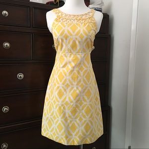 Lilly Pulitzer Silk/Cotton Lattice Dress Sz 2