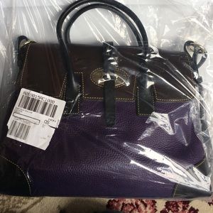 Purple leather Dooney & Bourke handbag