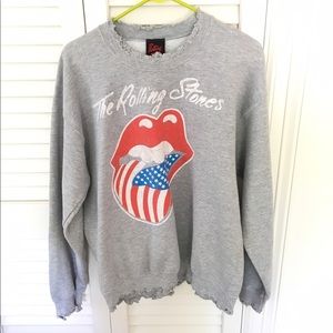 Rolling Stones grey vintage-like sweatshirt.
