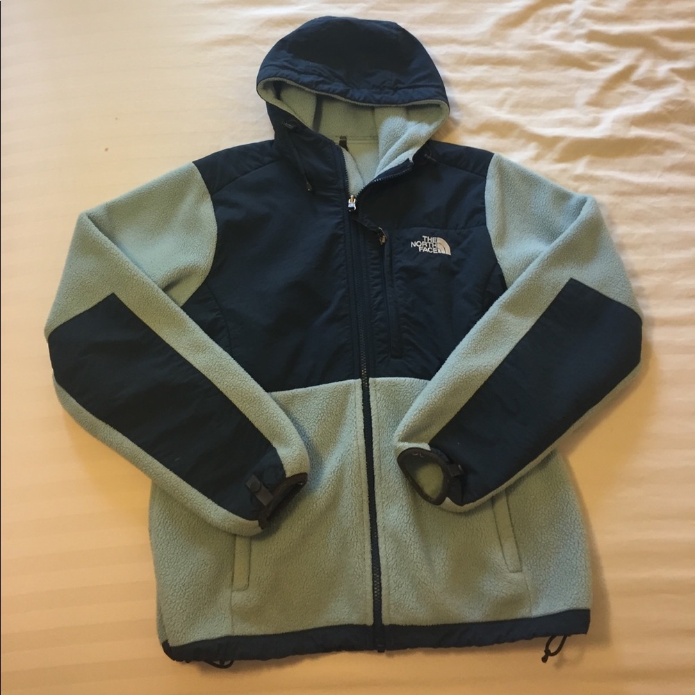 North Face Light & Dark Blue Denali Fleece Jacket