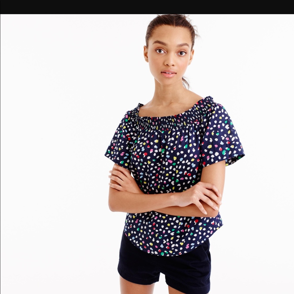 jcrew shoulder top