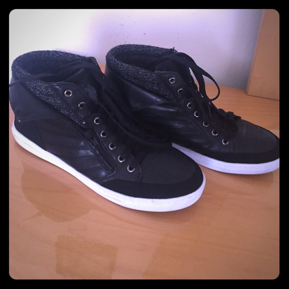 Black High Top Sneakers