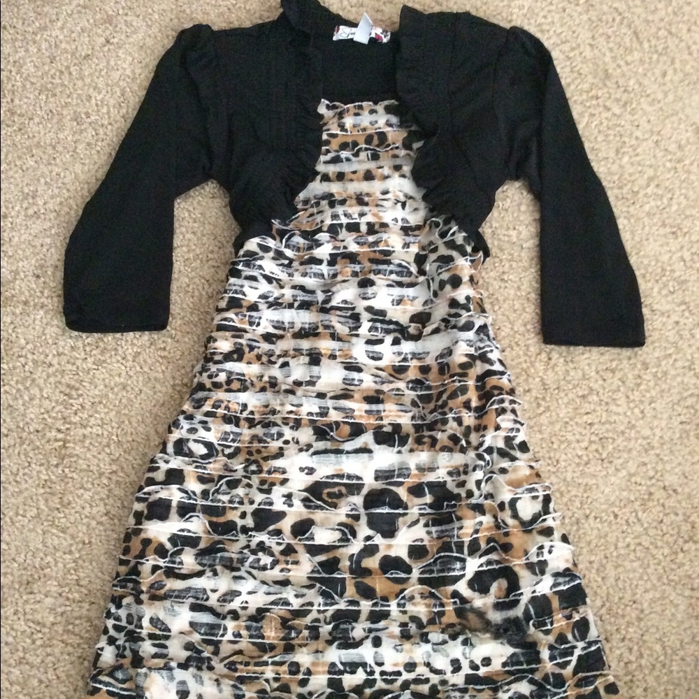 Speechless cheetah/leopard dress size 7