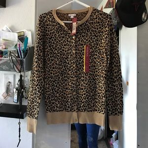 Cheetah print sweater