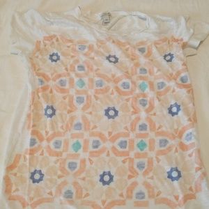 J Crew tile mosaic tee
