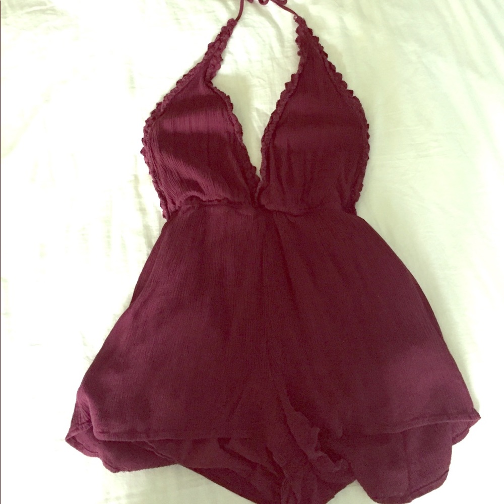 Kendall And Kylie Halter Crochet Romper