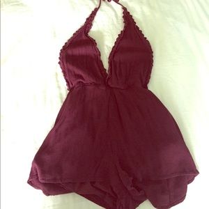 Kendall And Kylie Halter Crochet Romper