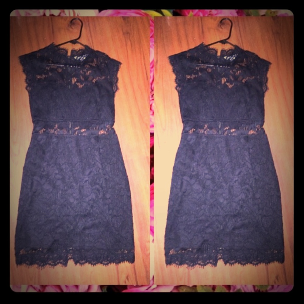 Black lacey dress- Cute 4 brunch or Cocktail Dates