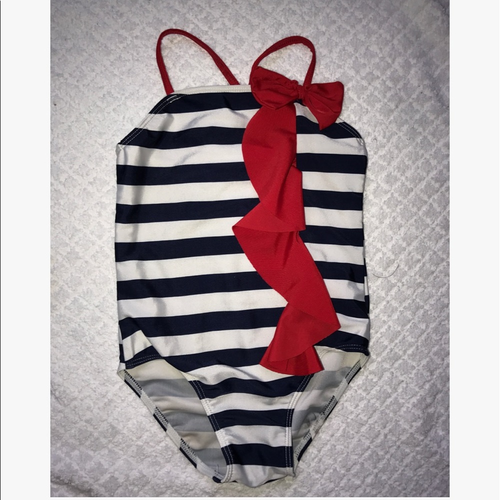 🚨Navy blue and white swimsuit for girl