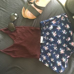Abercrombie floral shorts