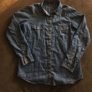Denim button up shirt