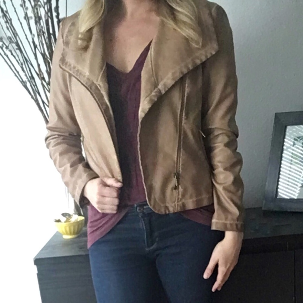 Bagatelle Brown Faux Leather Jacket