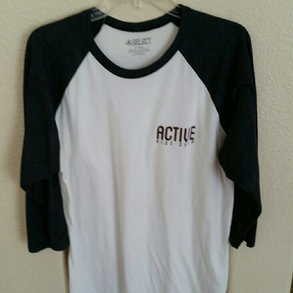 Men's ACTIVE baseball style tee, 3/4 sleeve