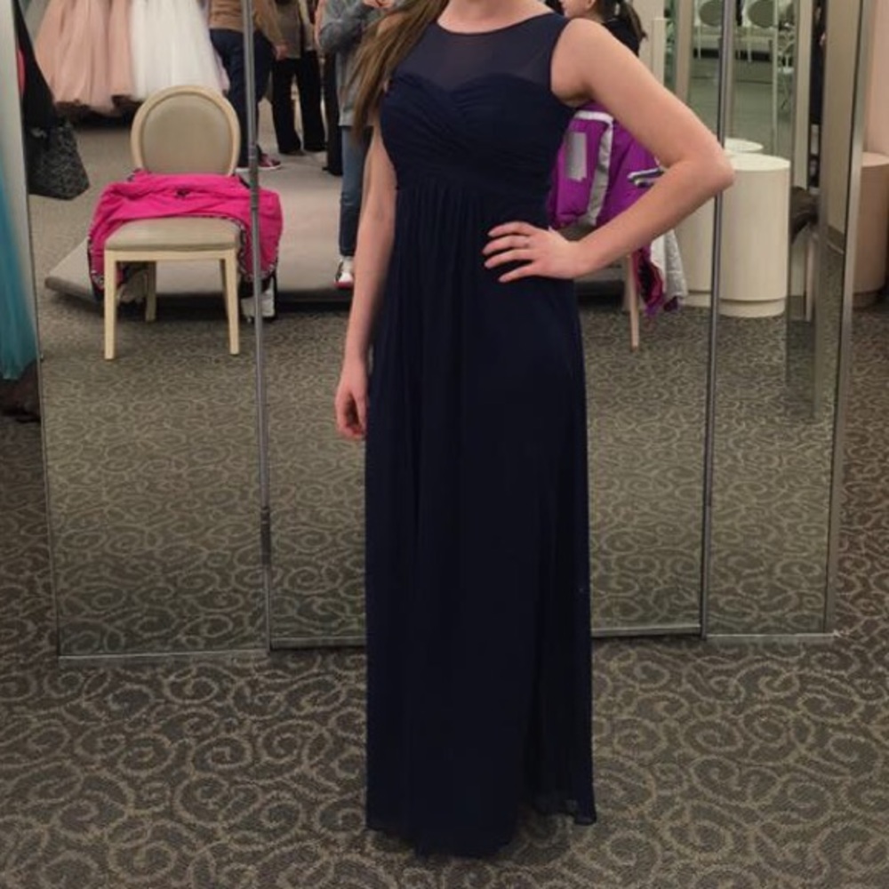 Royal blue evening dress