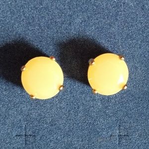 Kate Spade light yellow stud earrings
