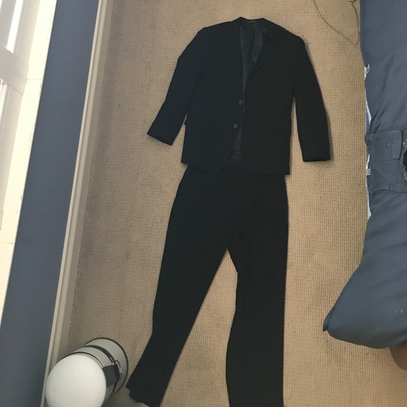 Calvin Klein boy's black jacket and black pants