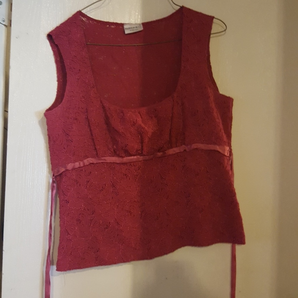 Hot pink lace top
