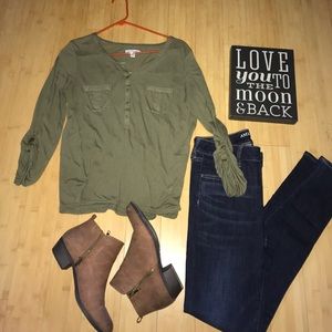 Dark green top💗💗