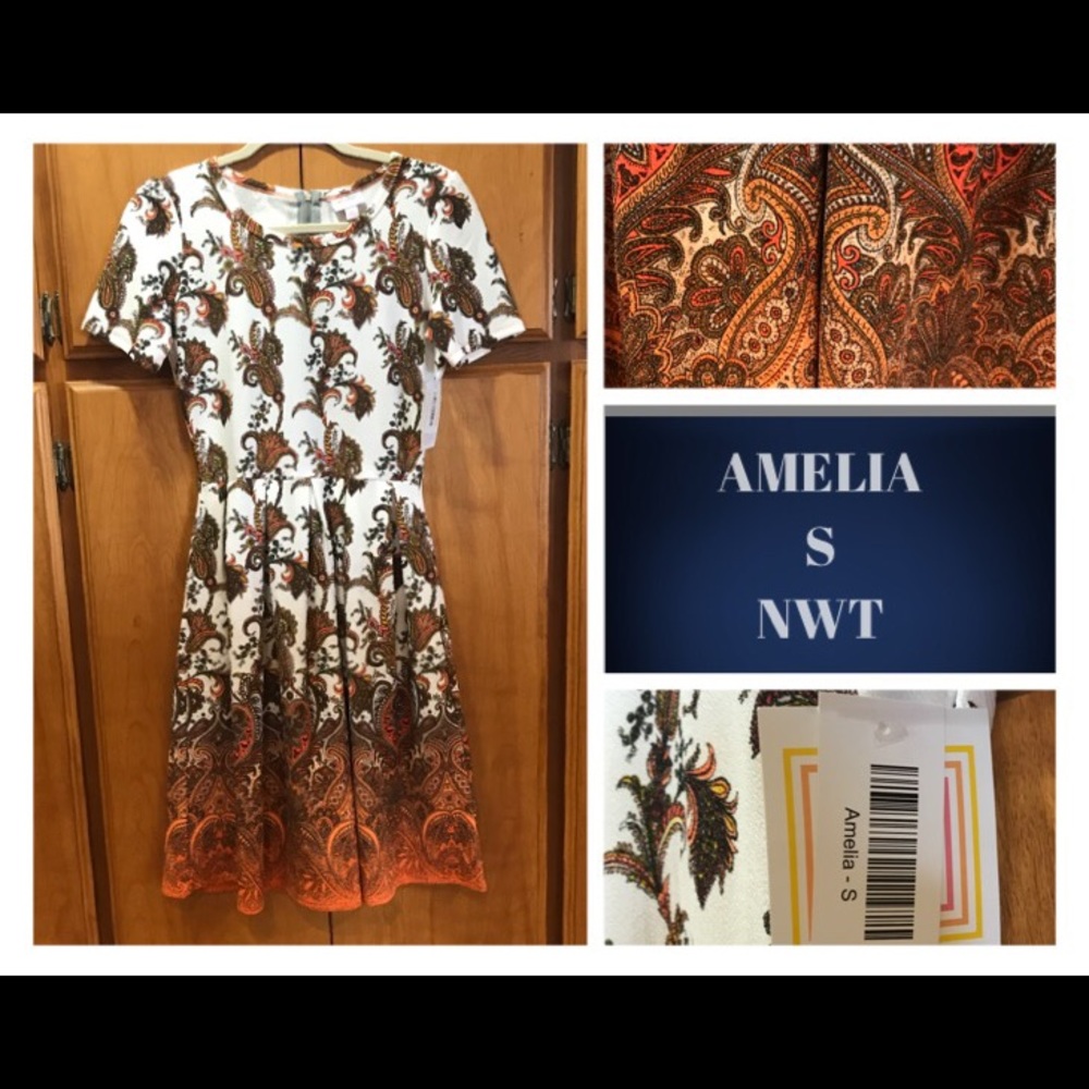 🔥SALE🔥 NWT LuLaRoe Small Dipped Amelia Dress