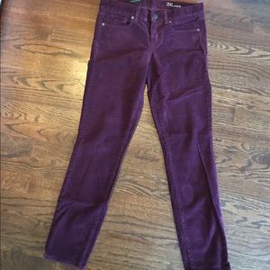 Red corduroys from J Crew