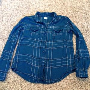 ONeill Blue Flannel Button Up