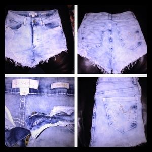 Denim shorts