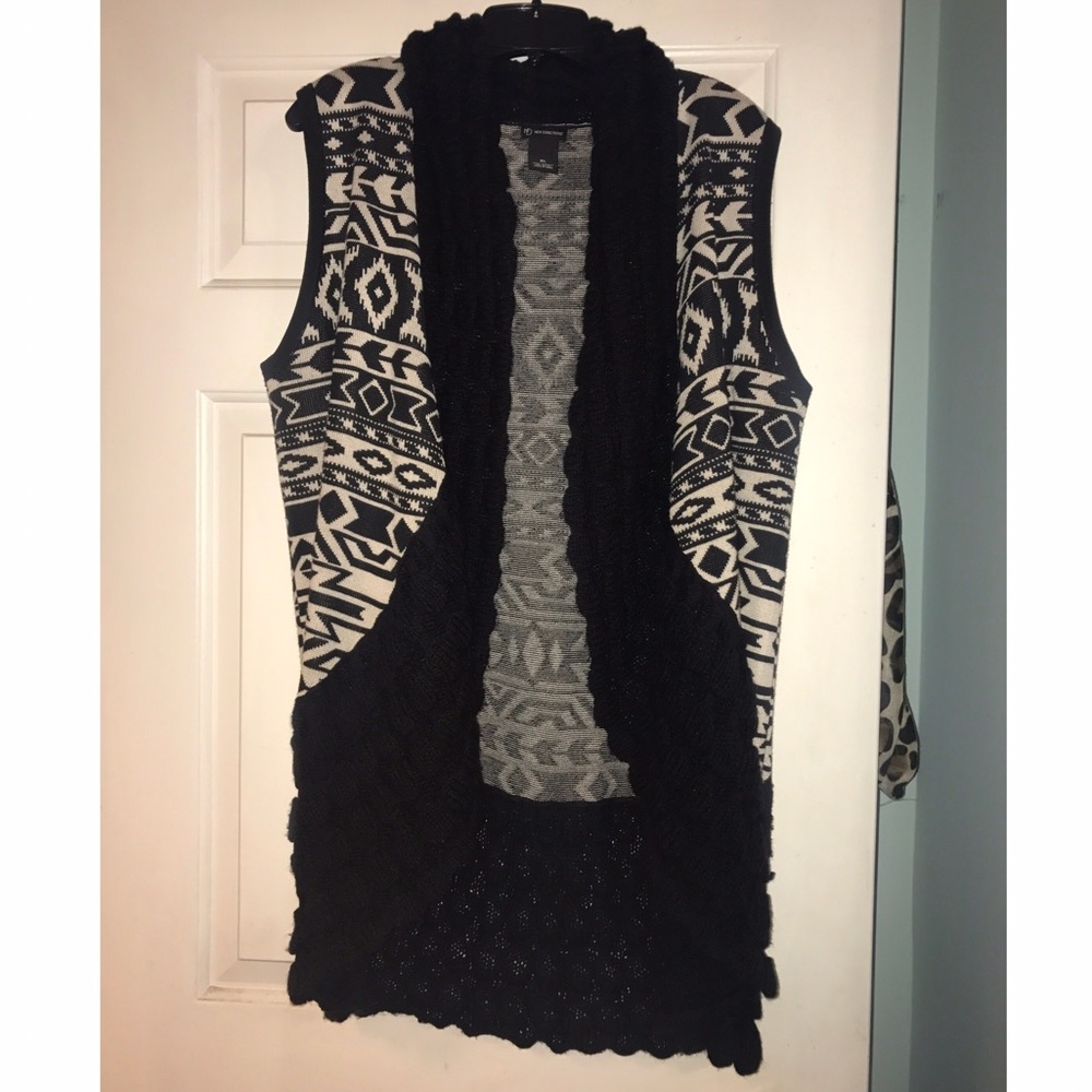 Plus size Aztec print vest