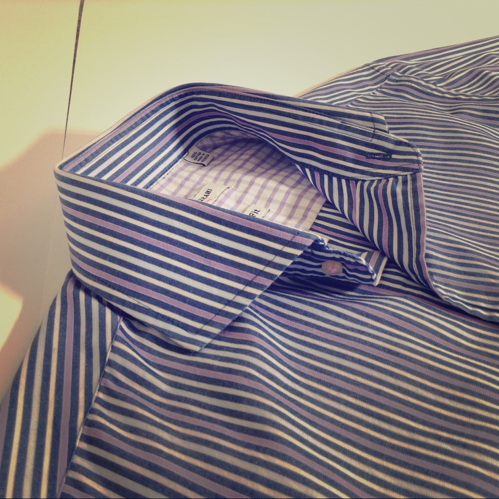 Isaac mizrahi MENS slim fit shirt Sz 15:32/33