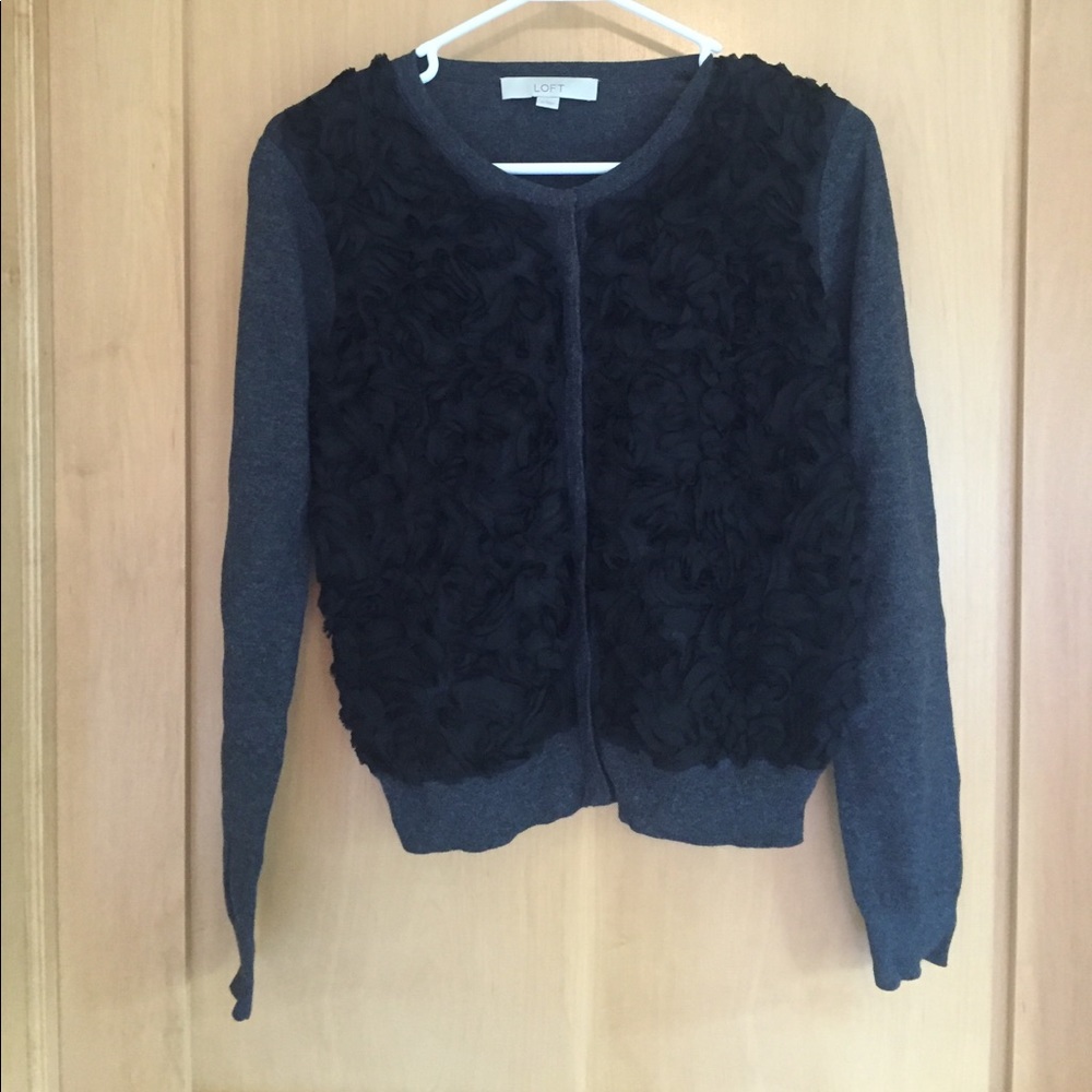 LOFT cardigan with floral detail