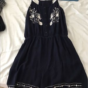 Navy Blue Romper