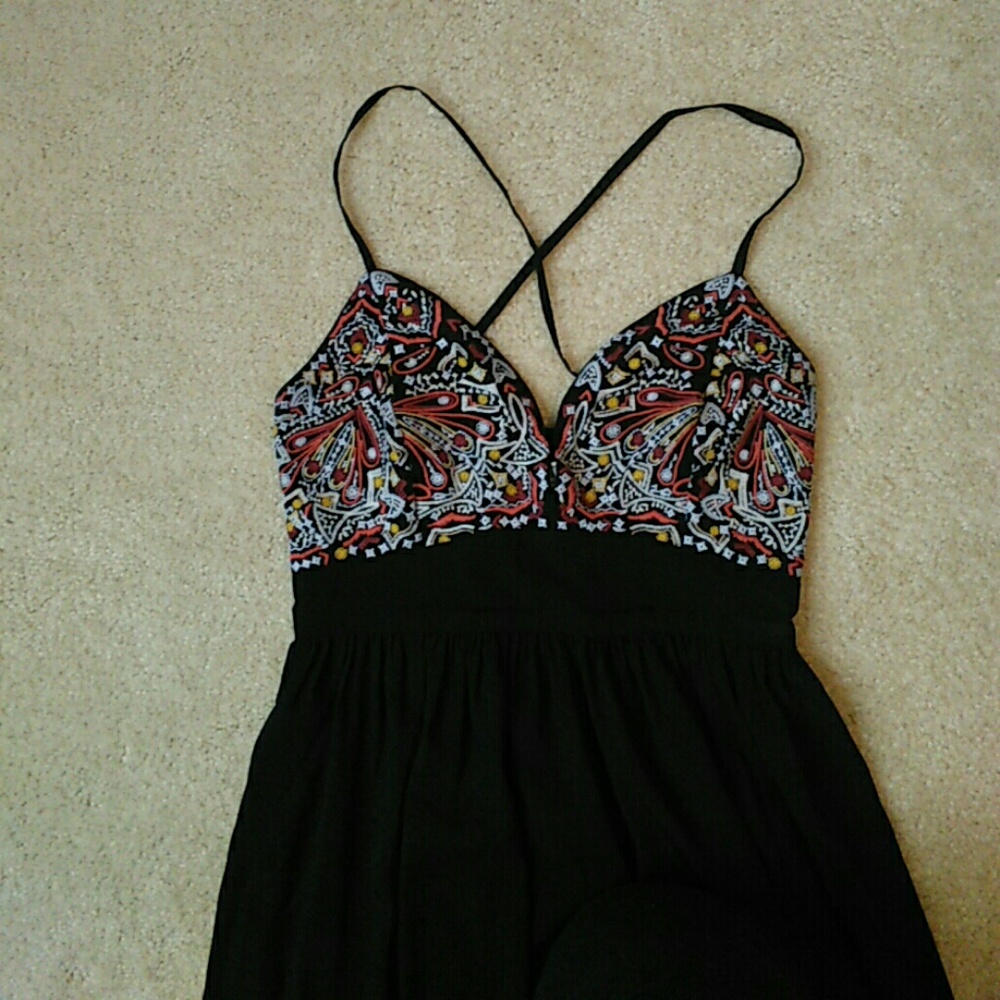 Abercrombie & Fitch Black Maxi Dress