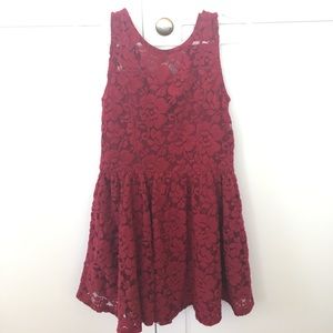 Abercrombie Kids (3/4) velvet/lace toddler dress