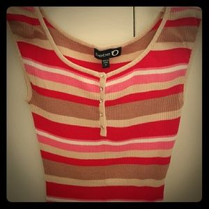 Bebe knit tank top