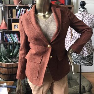 jcrew 100% wool schoolboy blazer