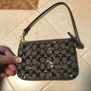 Coach Sequined Wristlet