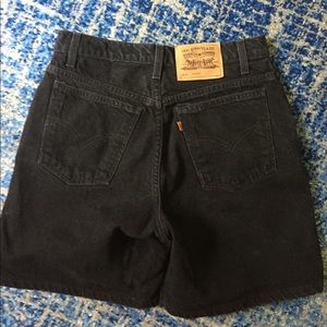 Levi's high waisted jean shorts