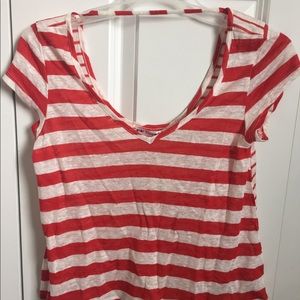 NWT!! Red Striped Top