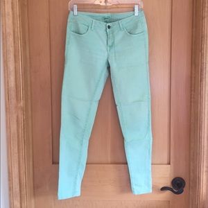 Aerie mint green skinny ankle Jean