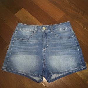High waisted Jean shorts