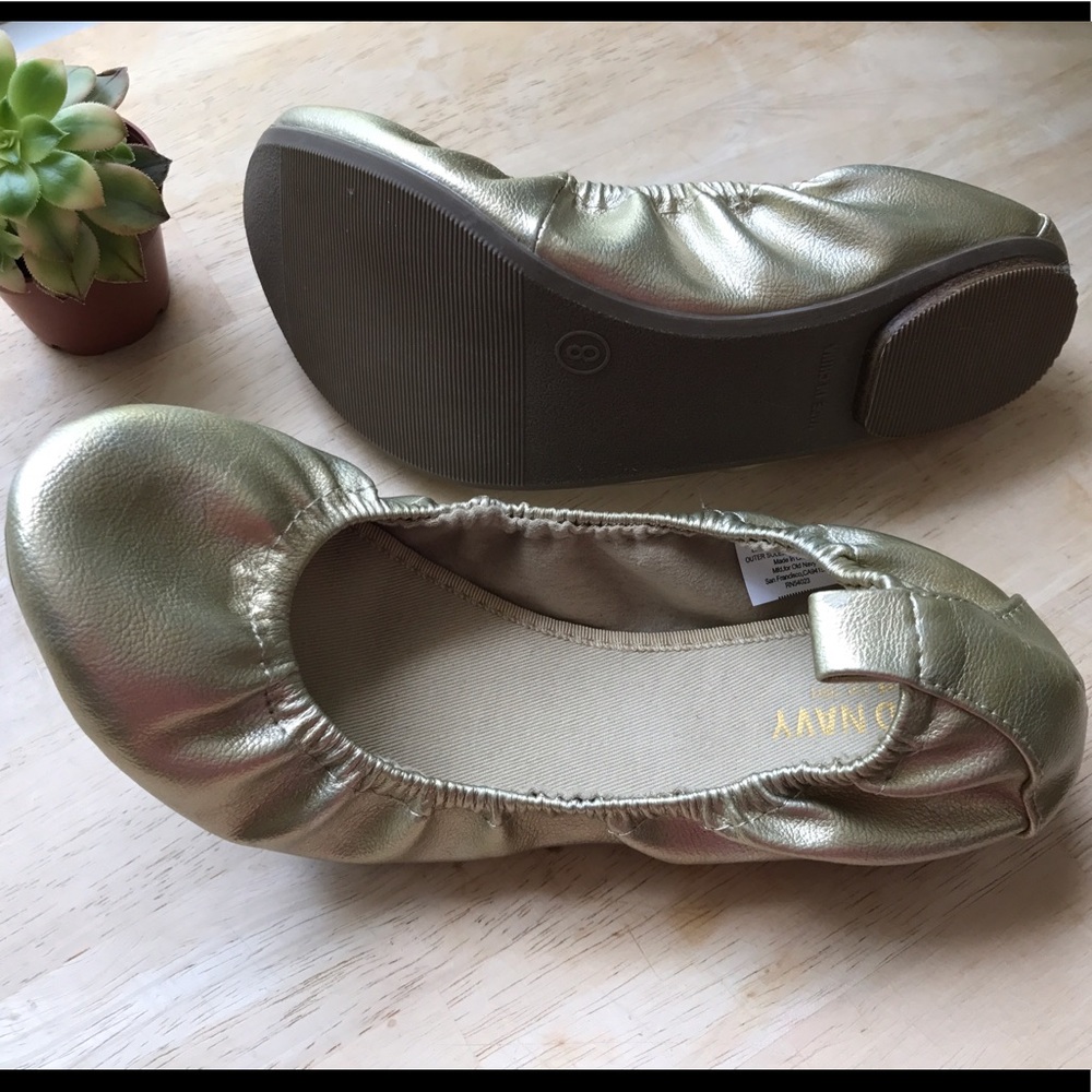 **SOLD** Champagne Gold Ballet Flats