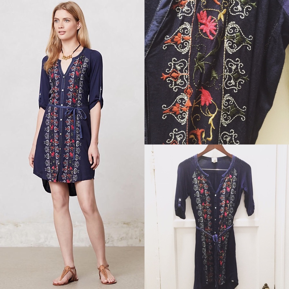 Anthropologie Plein Air Shirtdress, Size XSP