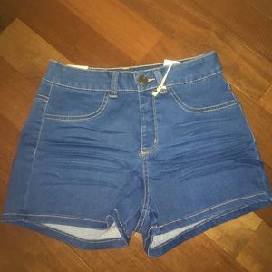 High waisted Jean shorts