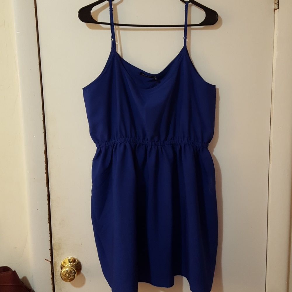 Elastic Waist Spaghetti Strap Dress