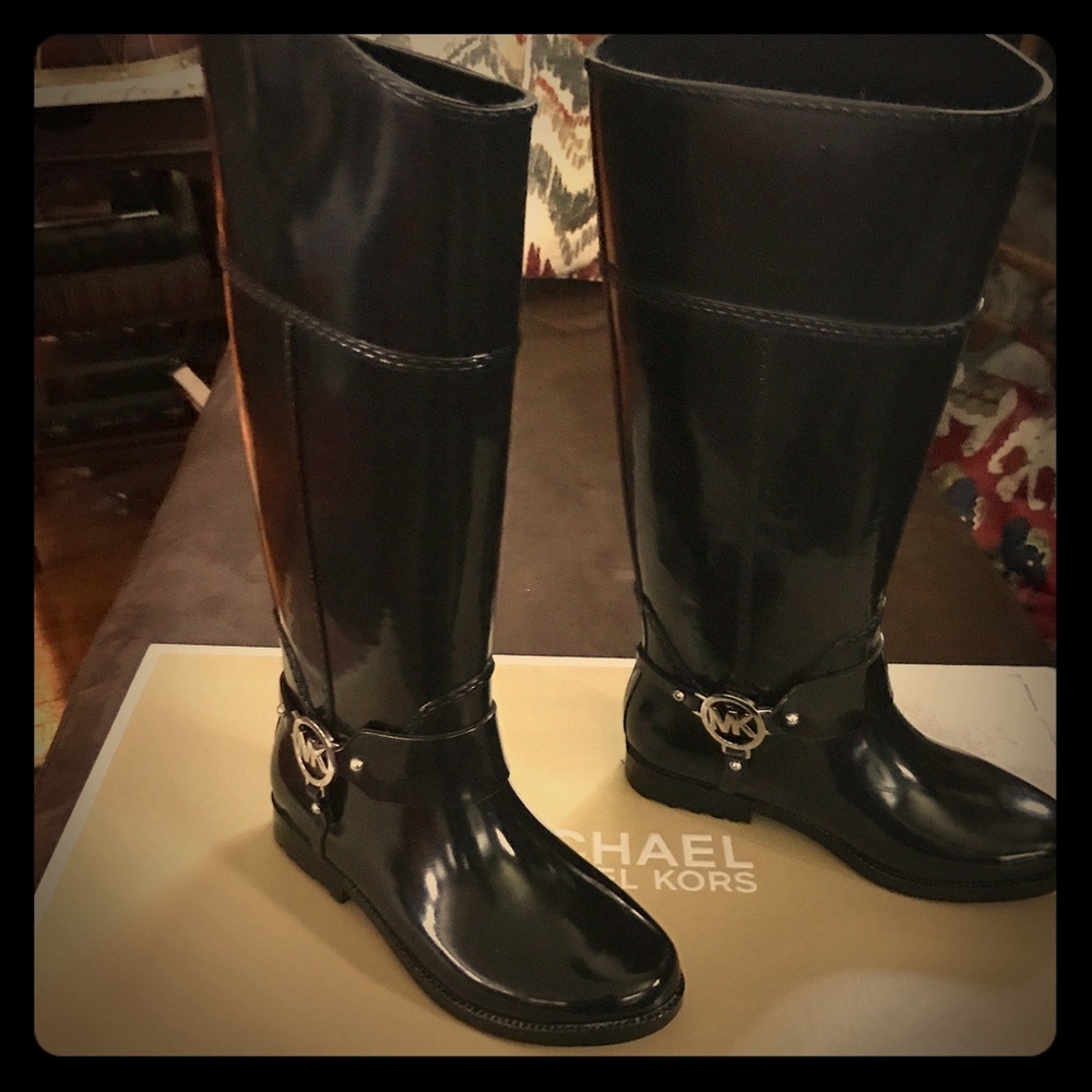 Michael Kors Fulton tall rain boots☔️