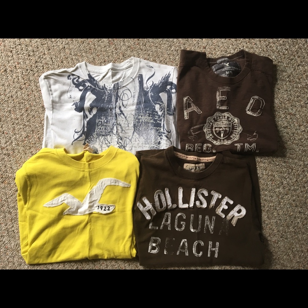 American Eagle and Hollister Shirts